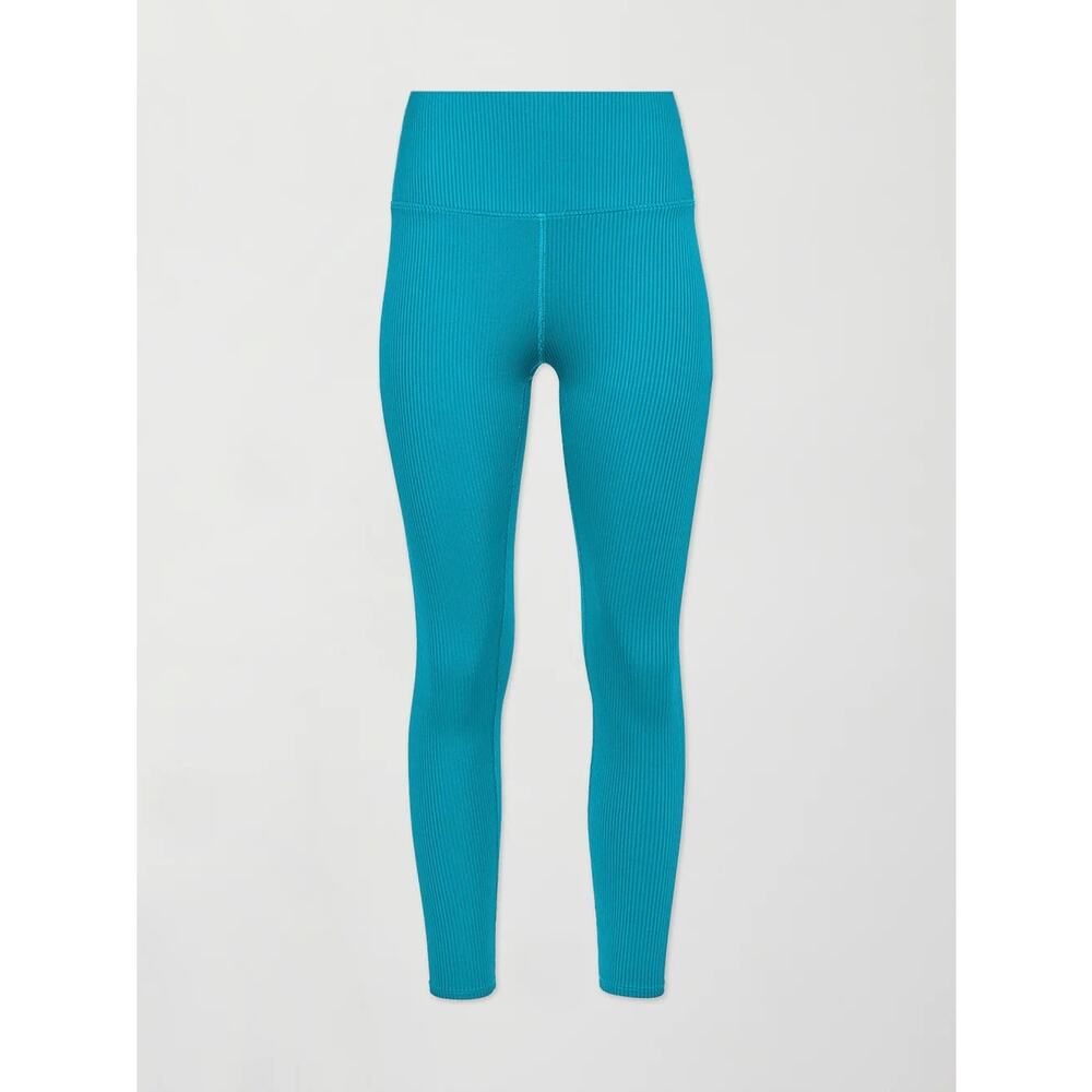 Athleta Elation Aqua Ribbed Leggings Size S Small